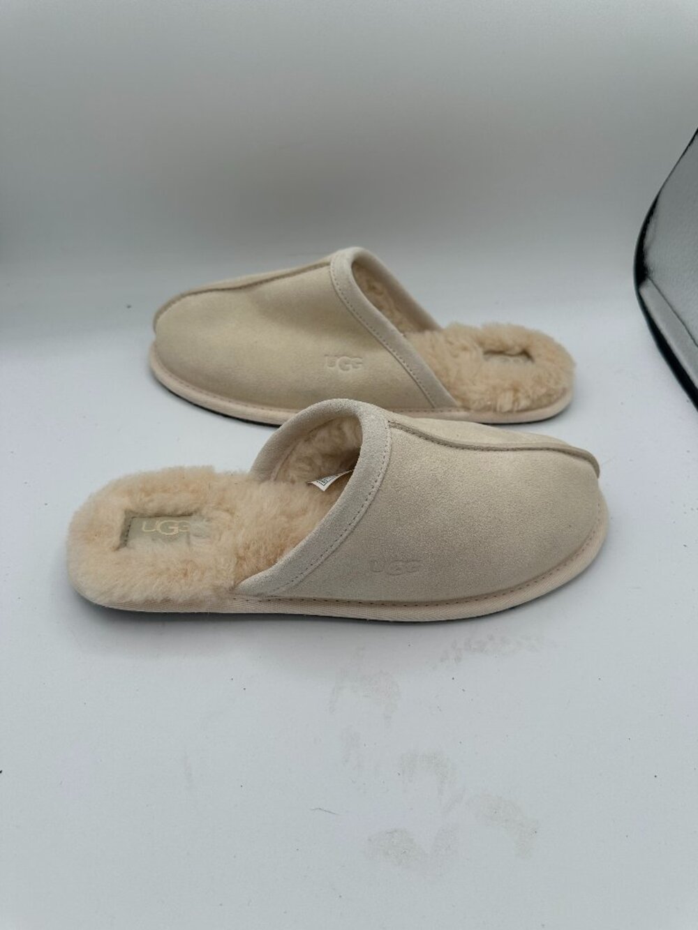 UGG Pearle UggPlush Scuff Slip On House Slipper 1115139 Cream Women's 8
